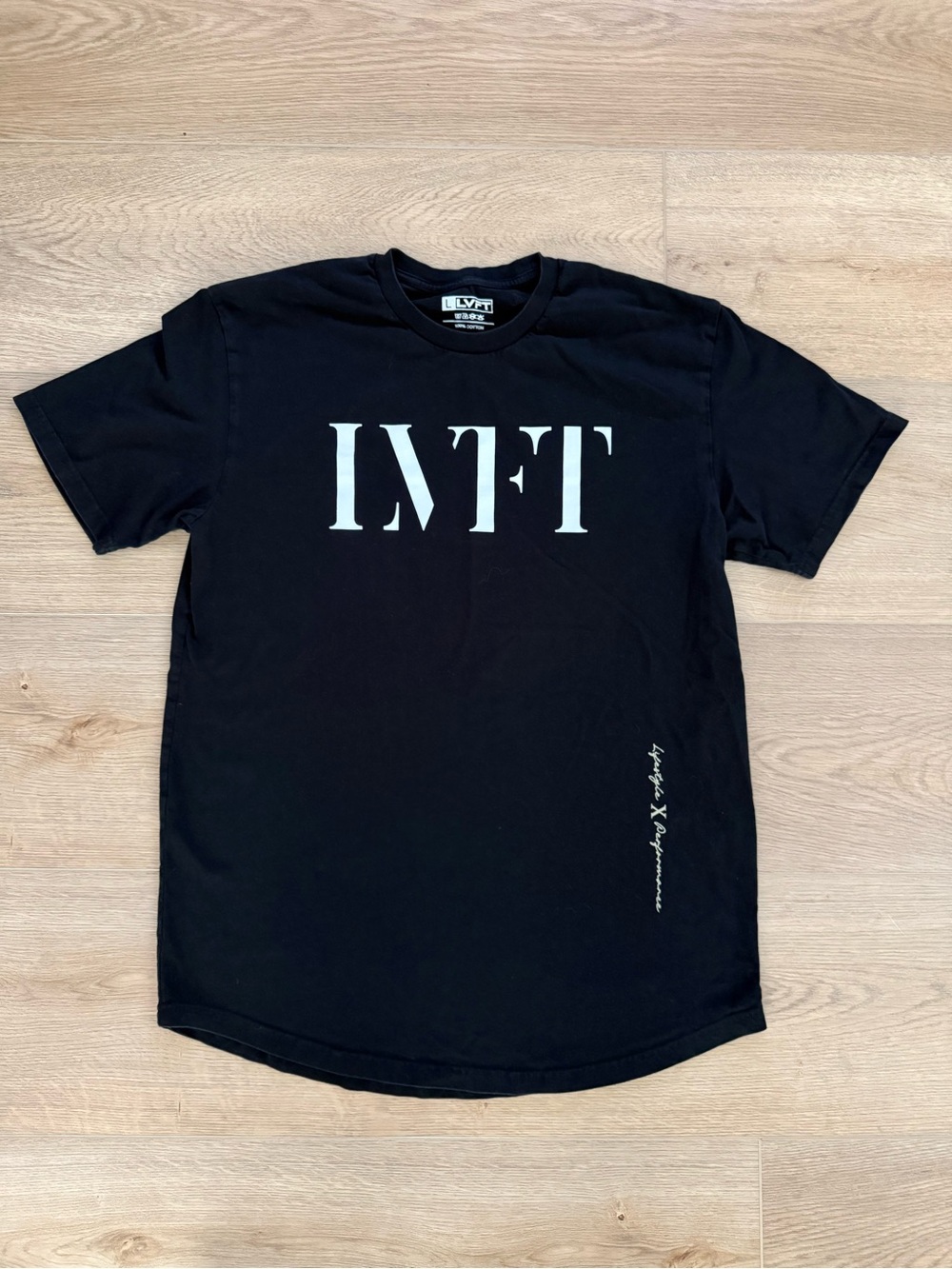 Live Fit LVFT Angels X Nightmares Graphic Tee Black Large